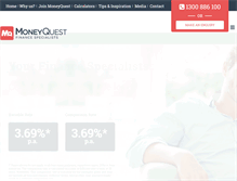 Tablet Screenshot of moneyquest.com.au